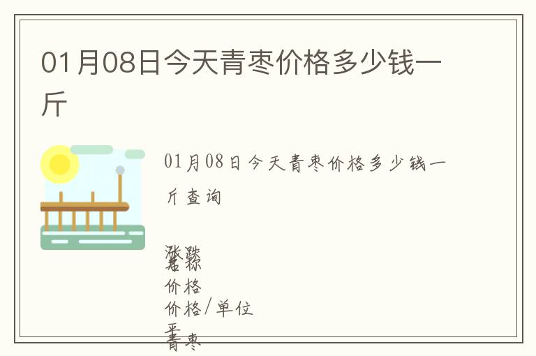 01月08日今天青棗價格多少錢一斤