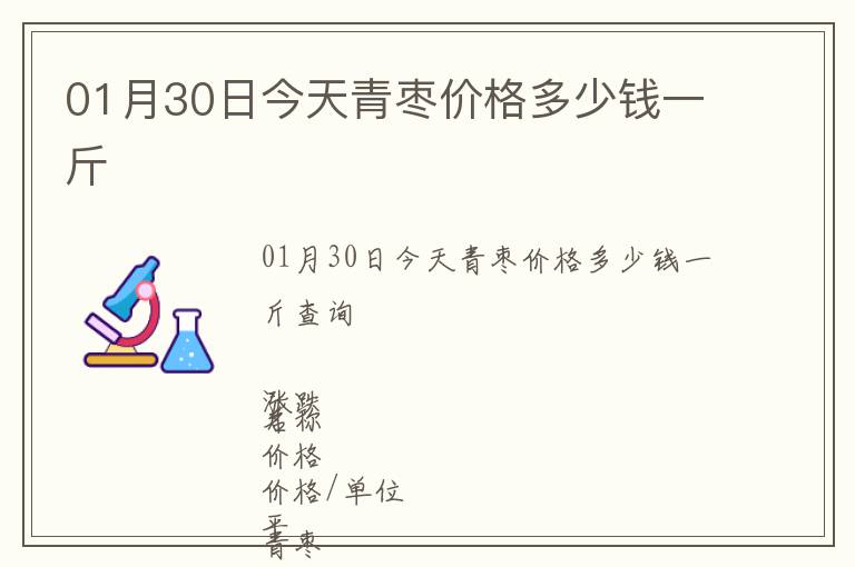 01月30日今天青棗價格多少錢一斤