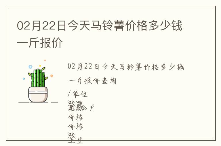02月22日今天馬鈴薯價(jià)格多少錢一斤報(bào)價(jià)