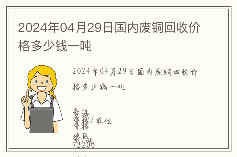 2024年04月29日國內(nèi)廢銅回收價(jià)格多少錢一噸