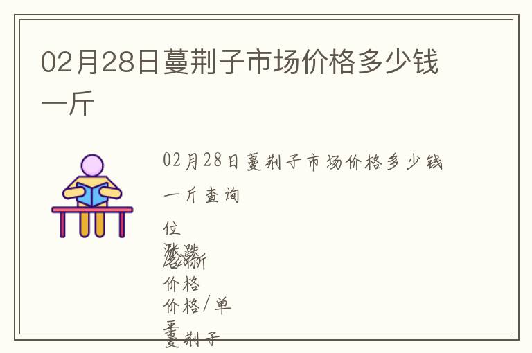 02月28日蔓荊子市場價格多少錢一斤
