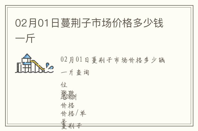 02月01日蔓荊子市場價格多少錢一斤